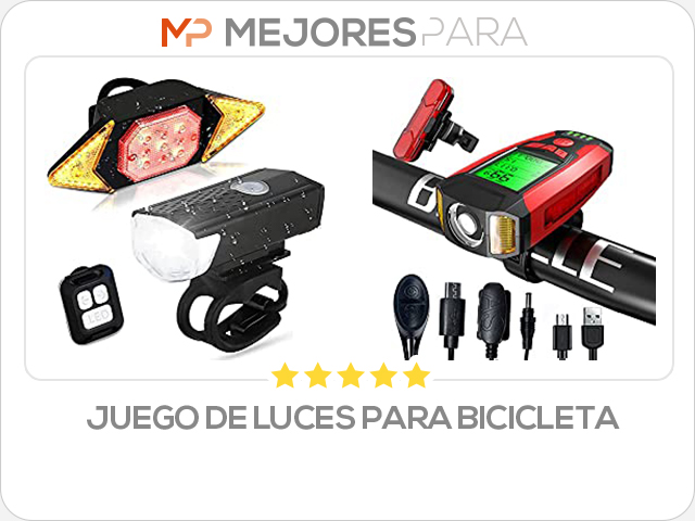 juego de luces para bicicleta