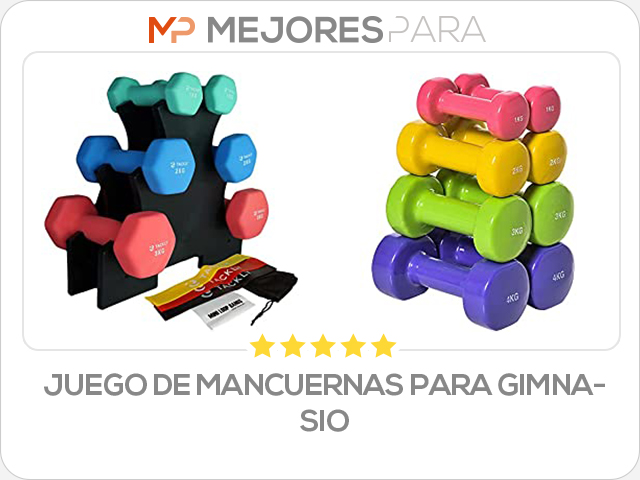 juego de mancuernas para gimnasio