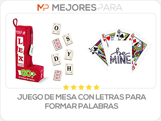 juego de mesa con letras para formar palabras