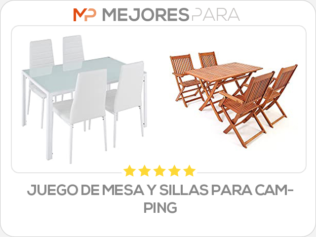 juego de mesa y sillas para camping