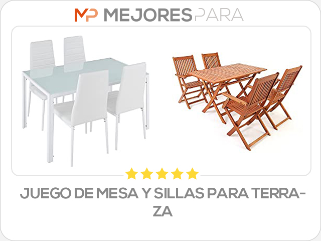 juego de mesa y sillas para terraza