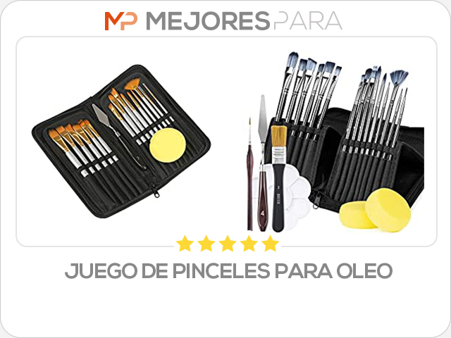 juego de pinceles para oleo