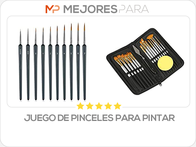 juego de pinceles para pintar