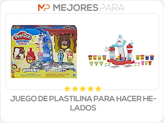 juego de plastilina para hacer helados