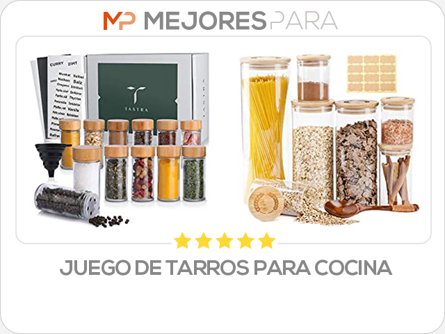 juego de tarros para cocina