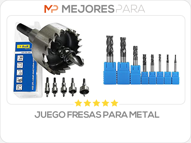 juego fresas para metal