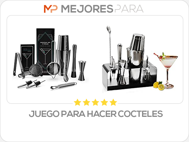 juego para hacer cocteles