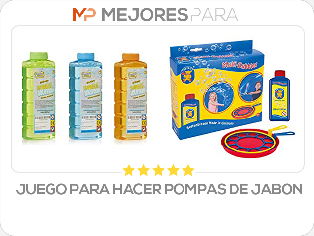 juego para hacer pompas de jabon