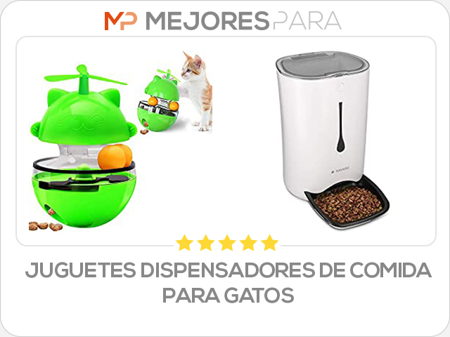 juguetes dispensadores de comida para gatos