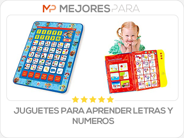 juguetes para aprender letras y numeros