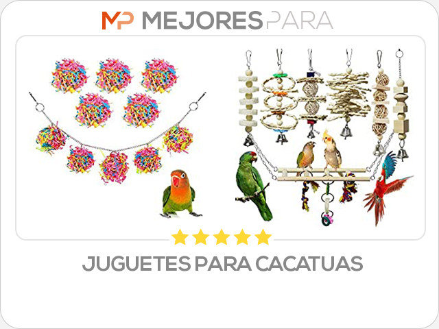 juguetes para cacatuas