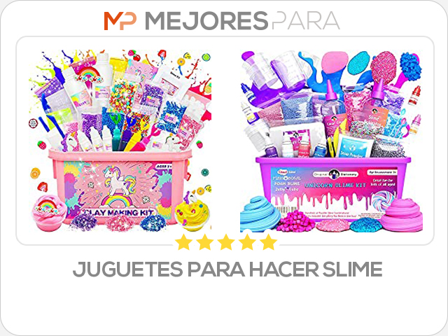 juguetes para hacer slime