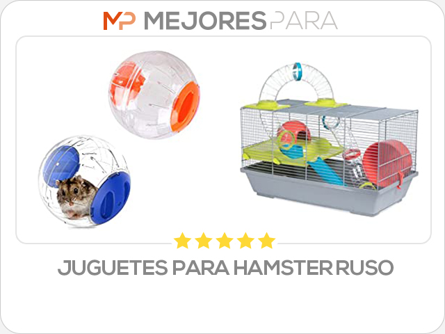 juguetes para hamster ruso