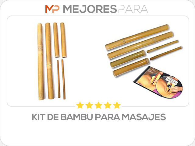 kit de bambu para masajes