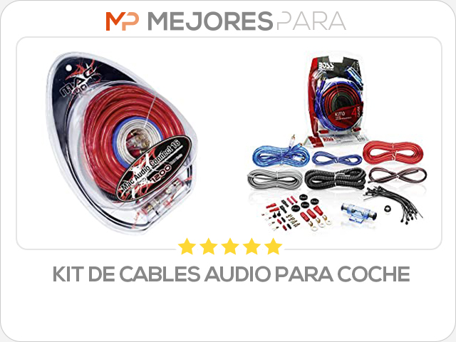 kit de cables audio para coche