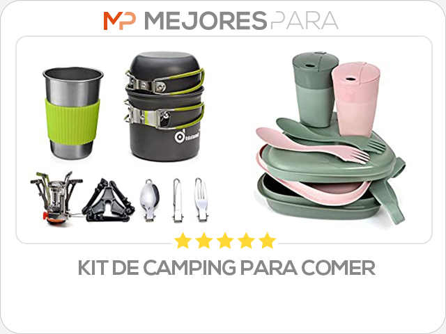 kit de camping para comer