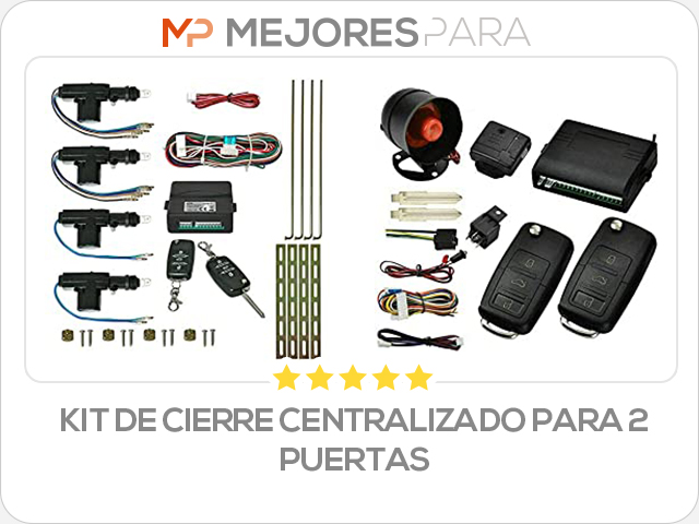 kit de cierre centralizado para 2 puertas