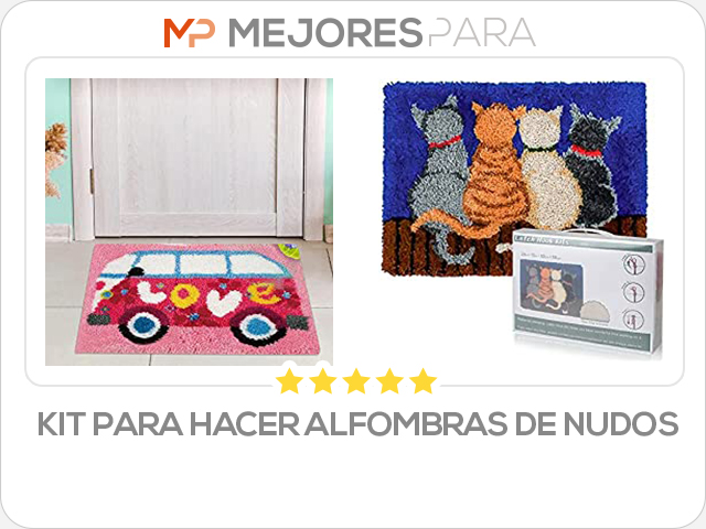 kit para hacer alfombras de nudos