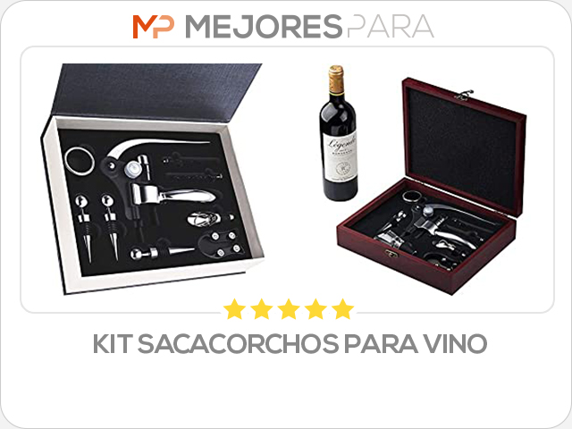 kit sacacorchos para vino