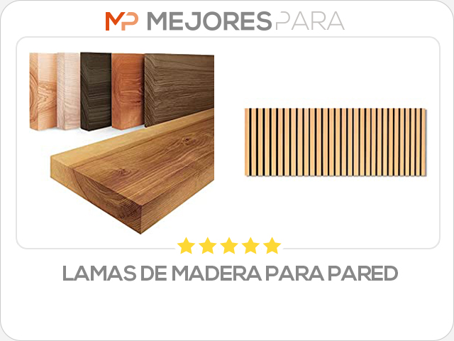 lamas de madera para pared