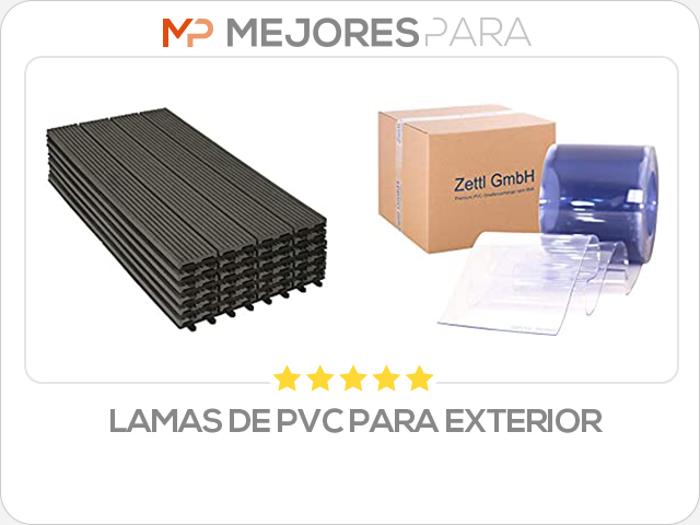 lamas de pvc para exterior