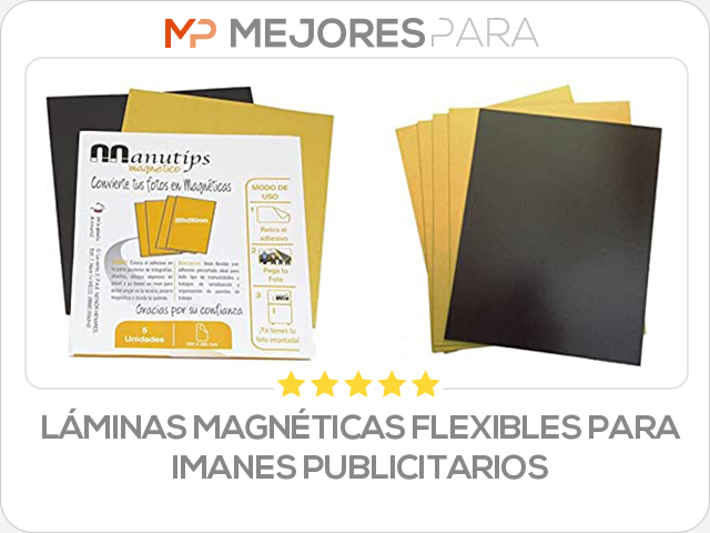 láminas magnéticas flexibles para imanes publicitarios