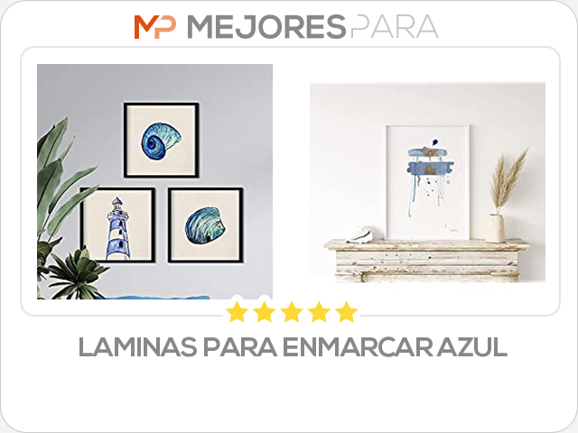 laminas para enmarcar azul