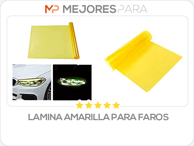 lamina amarilla para faros