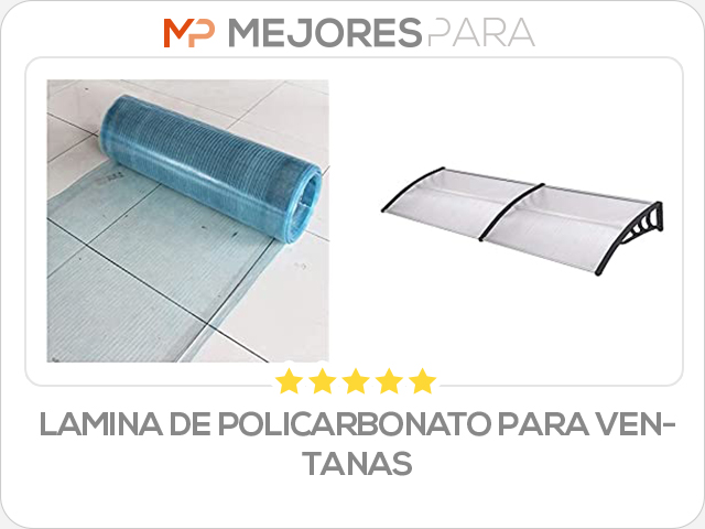 lamina de policarbonato para ventanas