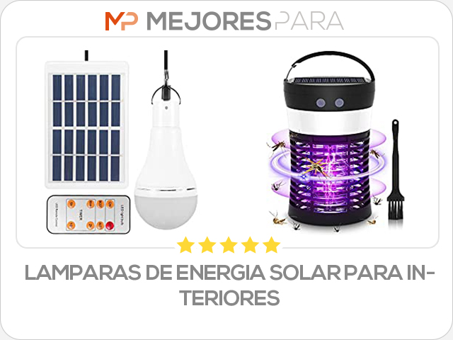 lamparas de energia solar para interiores