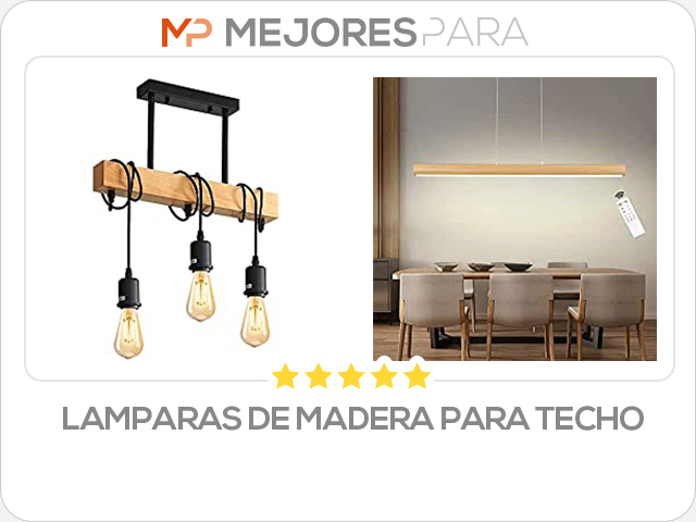 lamparas de madera para techo