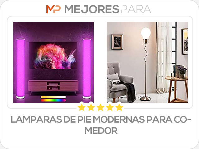 lamparas de pie modernas para comedor