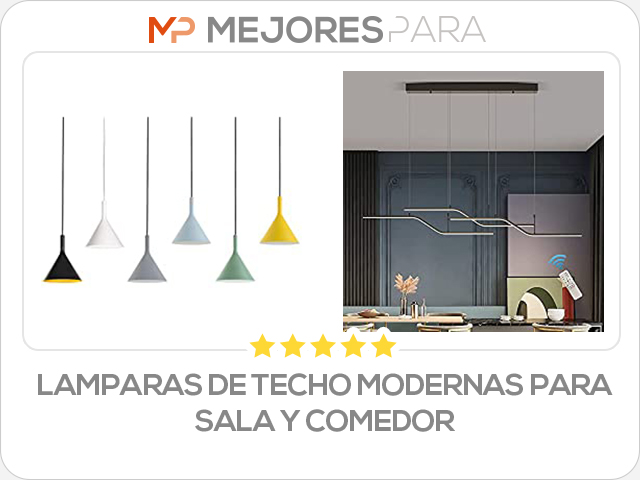 lamparas de techo modernas para sala y comedor