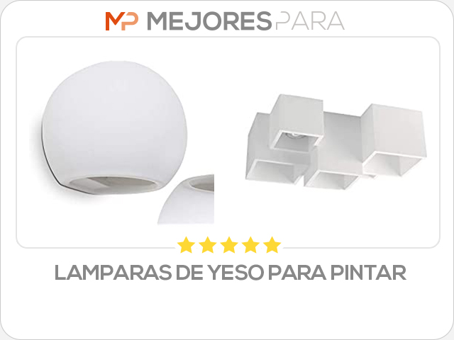 lamparas de yeso para pintar