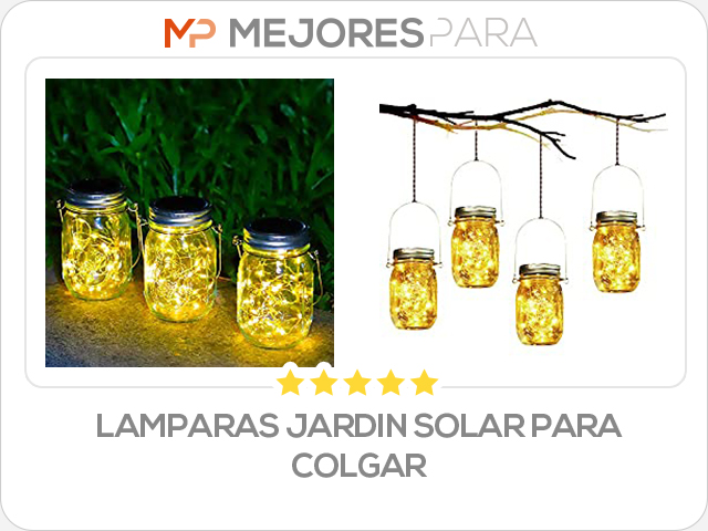 lamparas jardin solar para colgar