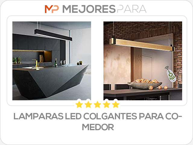 lamparas led colgantes para comedor