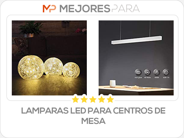 lamparas led para centros de mesa