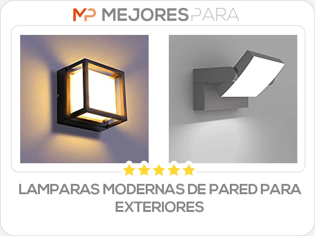 lamparas modernas de pared para exteriores