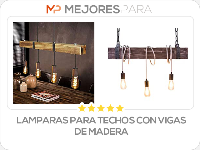 lamparas para techos con vigas de madera