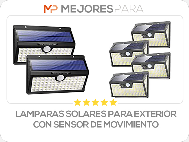 lamparas solares para exterior con sensor de movimiento