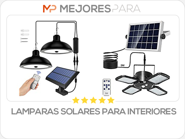 lamparas solares para interiores