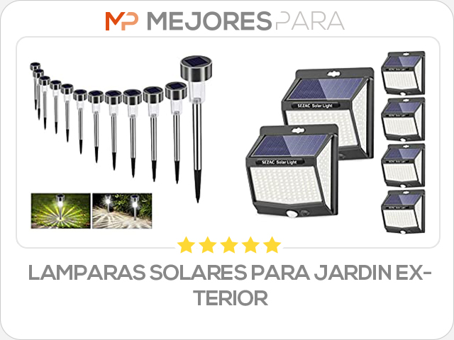 lamparas solares para jardin exterior