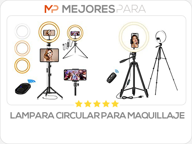 lampara circular para maquillaje