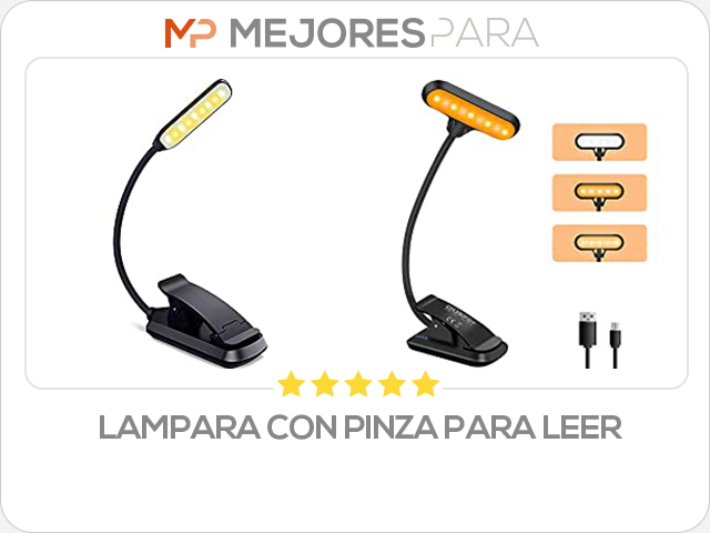 lampara con pinza para leer