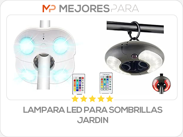 lampara led para sombrillas jardin