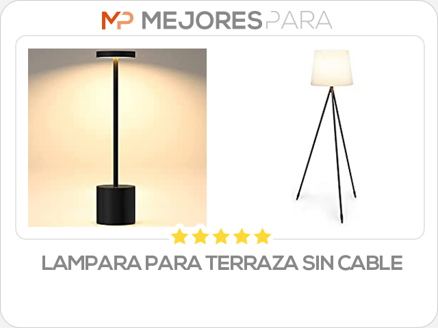 lampara para terraza sin cable