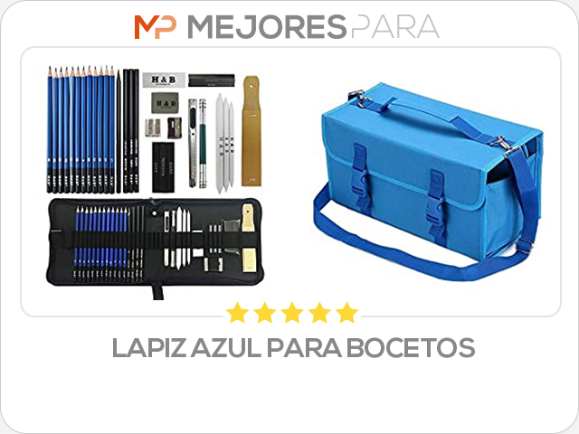 lapiz azul para bocetos