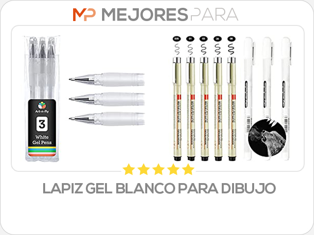 lapiz gel blanco para dibujo