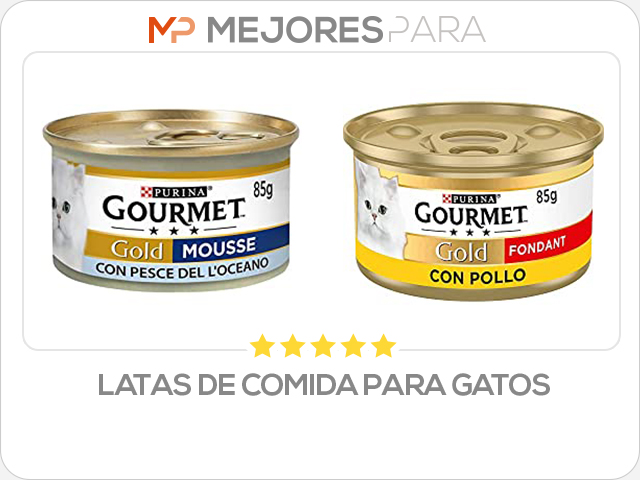 latas de comida para gatos