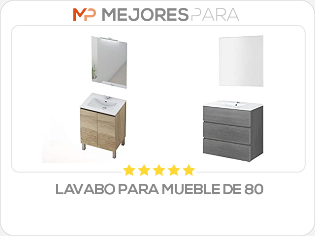 lavabo para mueble de 80